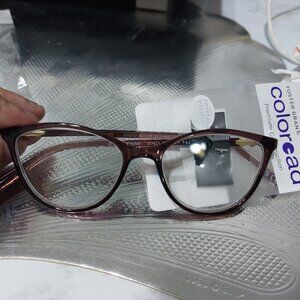Foster Grant Stylish Readers Blingy Sides Cute G0923 Reading Glasses 2.75 Power